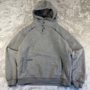 Arbowear Cotton Double Thick Hooded Pullover Sweatshirt Gray Size XLarge